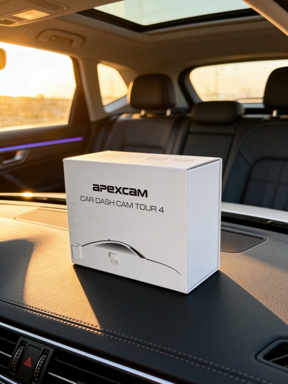 Apex White Car Dash Cam Tour 4 — On-Dash Camera